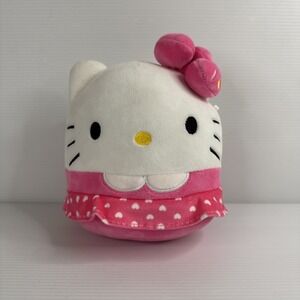 Original Squishmallows Hello Kitty And Friends Hello Kitty Pink White Dress